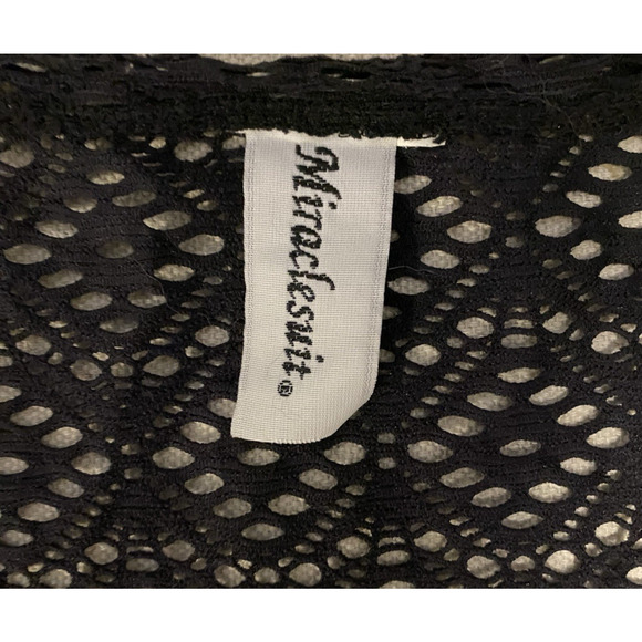 Miraclesuit Swim Coverup Womens Large Stretch Lace Mesh Dark Fairy Festival Boho - Picture 11 of 16